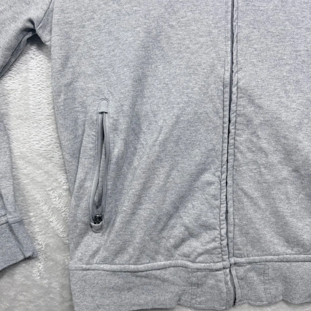 Polo Ralph Lauren Track Jacket Mens L Gray Full Zip Bomber Jersey Knit Pony Logo